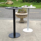 White Modern Style Round Table in Metal Milk Tea Shop Bar Table Clearhalo 'Bar Furniture' 'Bar Tables' 'bar_tables' 'furn' 'furn_bar_tables' 'Furniture' 'furniture_bar_tables' 'Kitchen & Dining Furniture' 4482803