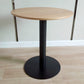 White Modern Style Round Table in Metal Milk Tea Shop Bar Table 19.7"L x 19.7"W x 41.3"H Matte Black Wood Clearhalo 'Bar Furniture' 'Bar Tables' 'bar_tables' 'furn' 'furn_bar_tables' 'Furniture' 'furniture_bar_tables' 'Kitchen & Dining Furniture' 4482808