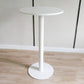 White Modern Style Round Table in Metal Milk Tea Shop Bar Table 23.6"L x 23.6"W x 41.3"H White Wood Clearhalo 'Bar Furniture' 'Bar Tables' 'bar_tables' 'furn' 'furn_bar_tables' 'Furniture' 'furniture_bar_tables' 'Kitchen & Dining Furniture' 4482816