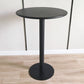 White Modern Style Round Table in Metal Milk Tea Shop Bar Table 27.6"L x 27.6"W x 41.3"H Black Steel Clearhalo 'Bar Furniture' 'Bar Tables' 'bar_tables' 'furn' 'furn_bar_tables' 'Furniture' 'furniture_bar_tables' 'Kitchen & Dining Furniture' 4482825