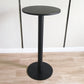 White Modern Style Round Table in Metal Milk Tea Shop Bar Table 19.7"L x 19.7"W x 41.3"H Black Wood Clearhalo 'Bar Furniture' 'Bar Tables' 'bar_tables' 'furn' 'furn_bar_tables' 'Furniture' 'furniture_bar_tables' 'Kitchen & Dining Furniture' 4482828