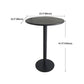 White Modern Style Round Table in Metal Milk Tea Shop Bar Table Clearhalo 'Bar Furniture' 'Bar Tables' 'bar_tables' 'furn' 'furn_bar_tables' 'Furniture' 'furniture_bar_tables' 'Kitchen & Dining Furniture' 4482830