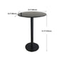 White Modern Style Round Table in Metal Milk Tea Shop Bar Table Clearhalo 'Bar Furniture' 'Bar Tables' 'bar_tables' 'furn' 'furn_bar_tables' 'Furniture' 'furniture_bar_tables' 'Kitchen & Dining Furniture' 4482831