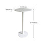 White Modern Style Round Table in Metal Milk Tea Shop Bar Table Clearhalo 'Bar Furniture' 'Bar Tables' 'bar_tables' 'furn' 'furn_bar_tables' 'Furniture' 'furniture_bar_tables' 'Kitchen & Dining Furniture' 4482839