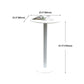 White Modern Style Round Table in Metal Milk Tea Shop Bar Table Clearhalo 'Bar Furniture' 'Bar Tables' 'bar_tables' 'furn' 'furn_bar_tables' 'Furniture' 'furniture_bar_tables' 'Kitchen & Dining Furniture' 4482840