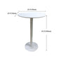 White Modern Style Round Table in Metal Milk Tea Shop Bar Table Clearhalo 'Bar Furniture' 'Bar Tables' 'bar_tables' 'furn' 'furn_bar_tables' 'Furniture' 'furniture_bar_tables' 'Kitchen & Dining Furniture' 4482842