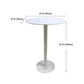 White Modern Style Round Table in Metal Milk Tea Shop Bar Table Clearhalo 'Bar Furniture' 'Bar Tables' 'bar_tables' 'furn' 'furn_bar_tables' 'Furniture' 'furniture_bar_tables' 'Kitchen & Dining Furniture' 4482843