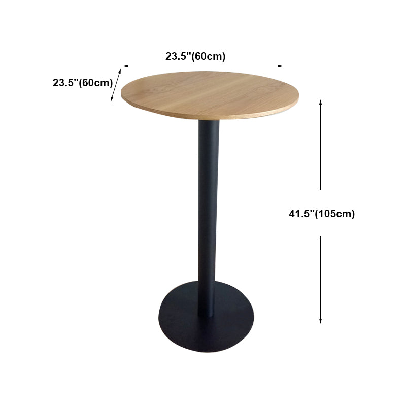 White Modern Style Round Table in Metal Milk Tea Shop Bar Table Clearhalo 'Bar Furniture' 'Bar Tables' 'bar_tables' 'furn' 'furn_bar_tables' 'Furniture' 'furniture_bar_tables' 'Kitchen & Dining Furniture' 4482848