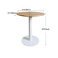 White Modern Style Round Table in Metal Milk Tea Shop Bar Table Clearhalo 'Bar Furniture' 'Bar Tables' 'bar_tables' 'furn' 'furn_bar_tables' 'Furniture' 'furniture_bar_tables' 'Kitchen & Dining Furniture' 4482850
