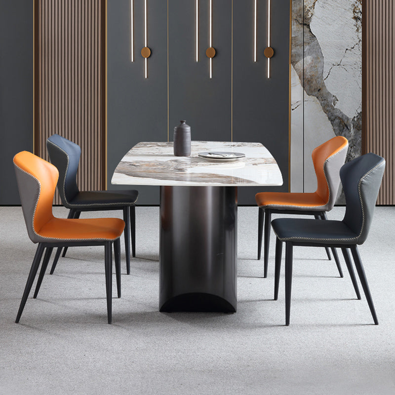 Contemporary 1/3/4/5/7 Pieces Dining Set Rectangle Dining Room Table Set Clearhalo 'Dining Room Sets' 'Dining Tables & Seating' 'dining_room_set' 'furn' 'furn_dining_room_set' 'Furniture' 'furniture_dining_room_set' 'Kitchen & Dining Furniture' 'kitchen&dining_furn' 'kitchen' 4482918
