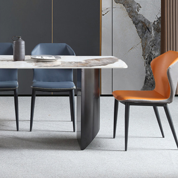 Contemporary 1/3/4/5/7 Pieces Dining Set Rectangle Dining Room Table Set Clearhalo 'Dining Room Sets' 'Dining Tables & Seating' 'dining_room_set' 'furn' 'furn_dining_room_set' 'Furniture' 'furniture_dining_room_set' 'Kitchen & Dining Furniture' 'kitchen&dining_furn' 'kitchen' 4482924