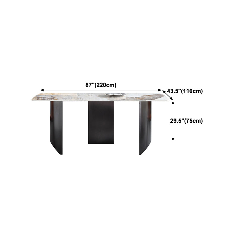 Contemporary 1/3/4/5/7 Pieces Dining Set Rectangle Dining Room Table Set Clearhalo 'Dining Room Sets' 'Dining Tables & Seating' 'dining_room_set' 'furn' 'furn_dining_room_set' 'Furniture' 'furniture_dining_room_set' 'Kitchen & Dining Furniture' 'kitchen&dining_furn' 'kitchen' 4482933