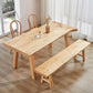 Modern 1/2/4/5 Pieces Dining Set Solid Wood Dining Table Set with Wooden Chairs 4 Pieces: Table, 2 Chairs, 1 Bench Clearhalo 'Dining Room Sets' 'Dining Tables & Seating' 'dining_room_set' 'furn' 'furn_dining_room_set' 'Furniture' 'furniture_dining_room_set' 'Kitchen & Dining Furniture' 'kitchen&dining_furn' 'kitchen' 4482956