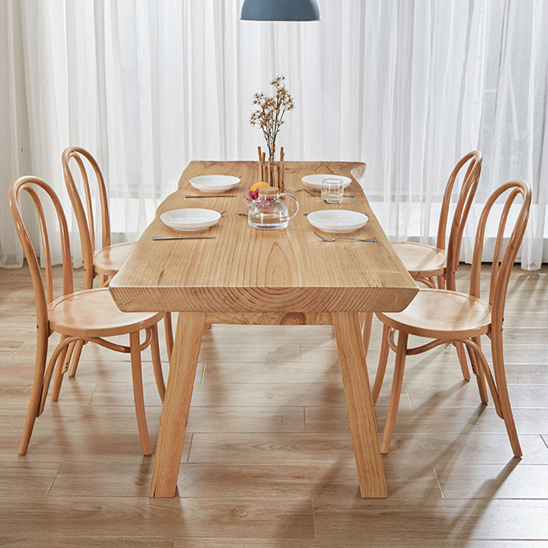 Modern 1/2/4/5 Pieces Dining Set Solid Wood Dining Table Set with Wooden Chairs Clearhalo 'Dining Room Sets' 'Dining Tables & Seating' 'dining_room_set' 'furn' 'furn_dining_room_set' 'Furniture' 'furniture_dining_room_set' 'Kitchen & Dining Furniture' 'kitchen&dining_furn' 'kitchen' 4482964