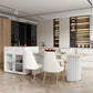 Sintered Stone Dining Table Traditional Luxury Dining Table with Double Pedestal Base Clearhalo ' dining_table' 'Dining Tables & Seating' 'Dining Tables' 'furn' 'furn_dining_table' 'Furniture' 'furniture_dining_table' 'Kitchen & Dining Furniture' 'kitchen&dining_furn' 'kitchen' 'kitchen_dining_table' 4491214