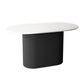 Oval Pedestal Base Dining Table Contemporary Dinette Table for Home Wood Black Clearhalo ' dining_table' 'Dining Tables & Seating' 'Dining Tables' 'furn' 'furn_dining_table' 'Furniture' 'furniture_dining_table' 'Kitchen & Dining Furniture' 'kitchen&dining_furn' 'kitchen' 'kitchen_dining_table' 4491221