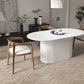 Oval Pedestal Base Dining Table Contemporary Dinette Table for Home Clearhalo ' dining_table' 'Dining Tables & Seating' 'Dining Tables' 'furn' 'furn_dining_table' 'Furniture' 'furniture_dining_table' 'Kitchen & Dining Furniture' 'kitchen&dining_furn' 'kitchen' 'kitchen_dining_table' 4491230