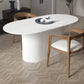 Oval Pedestal Base Dining Table Contemporary Dinette Table for Home Clearhalo ' dining_table' 'Dining Tables & Seating' 'Dining Tables' 'furn' 'furn_dining_table' 'Furniture' 'furniture_dining_table' 'Kitchen & Dining Furniture' 'kitchen&dining_furn' 'kitchen' 'kitchen_dining_table' 4491234