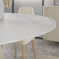 Traditional Luxury Dining Table Round Sintered Stone Dining Table for Home Clearhalo ' dining_table' 'Dining Tables & Seating' 'Dining Tables' 'furn' 'furn_dining_table' 'Furniture' 'furniture_dining_table' 'Kitchen & Dining Furniture' 'kitchen&dining_furn' 'kitchen' 'kitchen_dining_table' 4491266