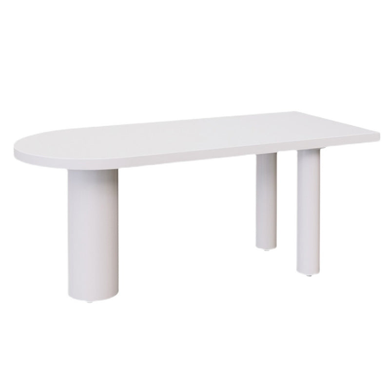 Solid Wood Contemporary Freeform Table Pine Wood Top Indoor Table for Dining Room White Without Chairs Clearhalo ' dining_table' 'Dining Tables & Seating' 'Dining Tables' 'furn' 'furn_dining_table' 'Furniture' 'furniture_dining_table' 'Kitchen & Dining Furniture' 'kitchen&dining_furn' 'kitchen' 'kitchen_dining_table' 4491278