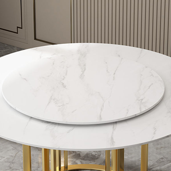 Round Sintered Stone Dining Table Traditional Luxury Dining Table with Gold Base Clearhalo ' dining_table' 'Dining Tables & Seating' 'Dining Tables' 'furn' 'furn_dining_table' 'Furniture' 'furniture_dining_table' 'Kitchen & Dining Furniture' 'kitchen&dining_furn' 'kitchen' 'kitchen_dining_table' 4491348