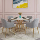 Metal Traditional Luxury Round Table Sintered Stone Top Table with Pedestal Base Clearhalo ' dining_table' 'Dining Tables & Seating' 'Dining Tables' 'furn' 'furn_dining_table' 'Furniture' 'furniture_dining_table' 'Kitchen & Dining Furniture' 'kitchen&dining_furn' 'kitchen' 'kitchen_dining_table' 4491375