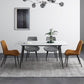 Modern Style Rectangle Dining Table Stone 4-foot Furniture for Dining Room White 51.2"L x 27.6"W x 29.5"H Without Chairs Clearhalo ' dining_table' 'Dining Tables & Seating' 'Dining Tables' 'furn' 'furn_dining_table' 'Furniture' 'furniture_dining_table' 'Kitchen & Dining Furniture' 'kitchen&dining_furn' 'kitchen' 'kitchen_dining_table' 4491417