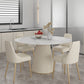 Modern Round Dining Table Stone Top Table with Pedestal Base Clearhalo ' dining_table' 'Dining Tables & Seating' 'Dining Tables' 'furn' 'furn_dining_table' 'Furniture' 'furniture_dining_table' 'Kitchen & Dining Furniture' 'kitchen&dining_furn' 'kitchen' 'kitchen_dining_table' 4491443