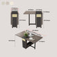Rectangle Wooden Dining Table Mid-Century Drop Leaf Dining Table Clearhalo ' dining_table' 'Dining Tables & Seating' 'Dining Tables' 'furn' 'furn_dining_table' 'Furniture' 'furniture_dining_table' 'Kitchen & Dining Furniture' 'kitchen&dining_furn' 'kitchen' 'kitchen_dining_table' 4491458