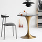 Metal Modern Round Dining Table Marble Top Indoor Table with Tulip Base Black-Gold 23.6"L x 23.6"W x 29.5"H Without Chairs Clearhalo ' dining_table' 'Dining Tables & Seating' 'Dining Tables' 'furn' 'furn_dining_table' 'Furniture' 'furniture_dining_table' 'Kitchen & Dining Furniture' 'kitchen&dining_furn' 'kitchen' 'kitchen_dining_table' 4491471