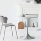 Metal Modern Round Dining Table Marble Top Indoor Table with Tulip Base White-Silver 27.6"L x 27.6"W x 29.5"H Without Chairs Clearhalo ' dining_table' 'Dining Tables & Seating' 'Dining Tables' 'furn' 'furn_dining_table' 'Furniture' 'furniture_dining_table' 'Kitchen & Dining Furniture' 'kitchen&dining_furn' 'kitchen' 'kitchen_dining_table' 4491476