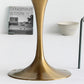 Metal Modern Round Dining Table Marble Top Indoor Table with Tulip Base Clearhalo ' dining_table' 'Dining Tables & Seating' 'Dining Tables' 'furn' 'furn_dining_table' 'Furniture' 'furniture_dining_table' 'Kitchen & Dining Furniture' 'kitchen&dining_furn' 'kitchen' 'kitchen_dining_table' 4491482