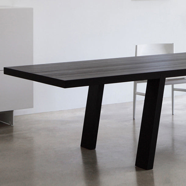 Rectangle 4 Legs Industrial Table Solid Wood Fixed Table for Dining Room Clearhalo ' dining_table' 'Dining Tables & Seating' 'Dining Tables' 'furn' 'furn_dining_table' 'Furniture' 'furniture_dining_table' 'Kitchen & Dining Furniture' 'kitchen&dining_furn' 'kitchen' 'kitchen_dining_table' 4491541