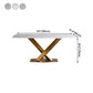 Sintered Stone Dining Table Luxury Style Pedestal Table for Dining Room Clearhalo ' dining_table' 'Dining Tables & Seating' 'Dining Tables' 'furn' 'furn_dining_table' 'Furniture' 'furniture_dining_table' 'Kitchen & Dining Furniture' 'kitchen&dining_furn' 'kitchen' 'kitchen_dining_table' 4491565