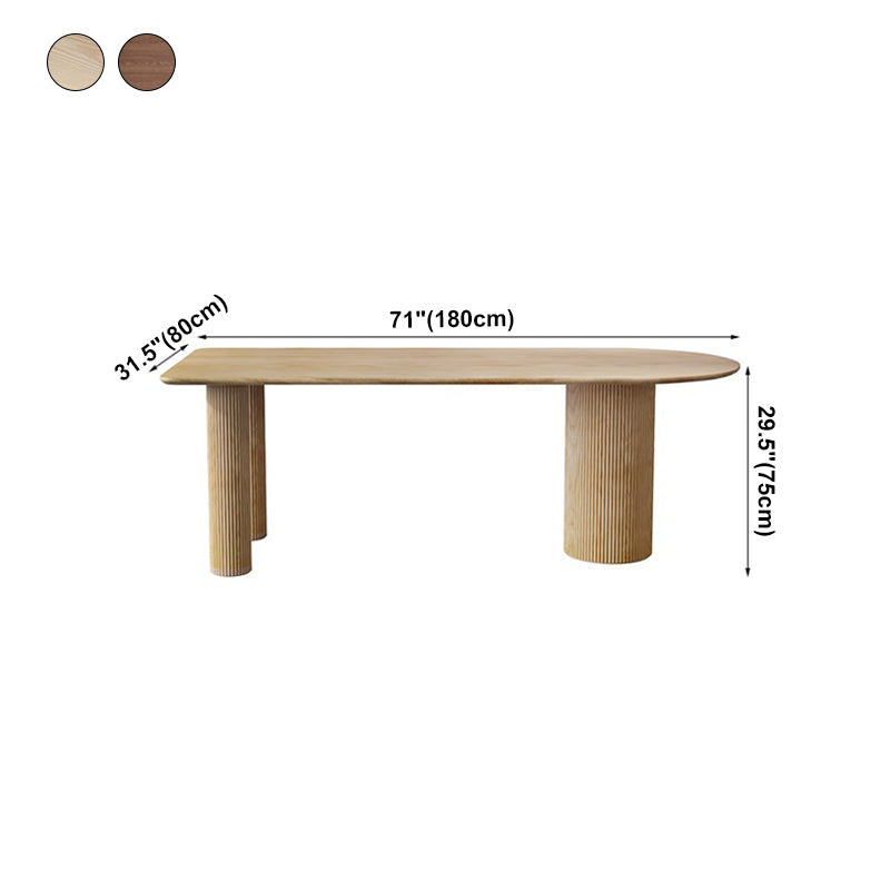 Free Form Pine Wood Table for Restaurant Modern Indoor Table with 3 Legs Clearhalo ' dining_table' 'Dining Tables & Seating' 'Dining Tables' 'furn' 'furn_dining_table' 'Furniture' 'furniture_dining_table' 'Kitchen & Dining Furniture' 'kitchen&dining_furn' 'kitchen' 'kitchen_dining_table' 4491580