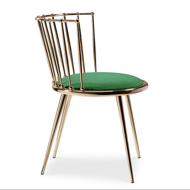 Scandinavian Style Armless Windsor Back Side Chairs Upholstered Dining Chairs Clearhalo ' kitchen&dining_furn' 'Dining Chairs' 'Dining Tables & Seating' 'dining_chair' 'furn' 'furn_dining_chair' 'Furniture' 'furniture_dining_chair' 'Kitchen & Dining Furniture' 'kitchen' 4491612