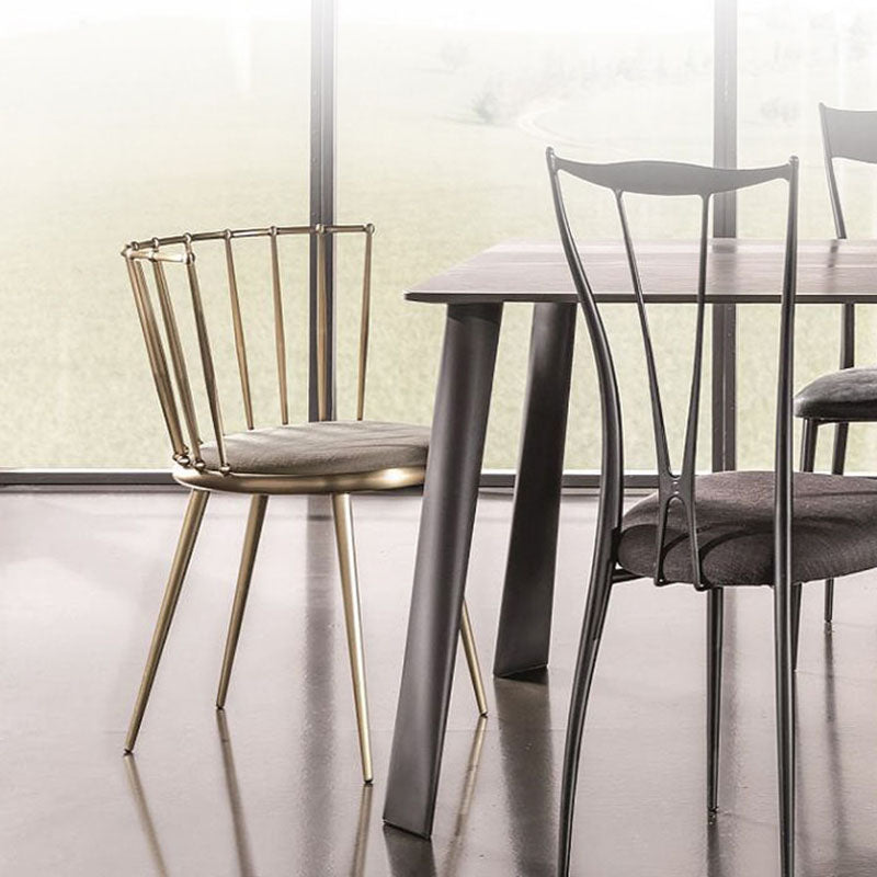 Scandinavian Style Armless Windsor Back Side Chairs Upholstered Dining Chairs Clearhalo ' kitchen&dining_furn' 'Dining Chairs' 'Dining Tables & Seating' 'dining_chair' 'furn' 'furn_dining_chair' 'Furniture' 'furniture_dining_chair' 'Kitchen & Dining Furniture' 'kitchen' 4491619