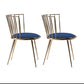 Scandinavian Style Armless Windsor Back Side Chairs Upholstered Dining Chairs Blue 2 Piece Set Clearhalo ' kitchen&dining_furn' 'Dining Chairs' 'Dining Tables & Seating' 'dining_chair' 'furn' 'furn_dining_chair' 'Furniture' 'furniture_dining_chair' 'Kitchen & Dining Furniture' 'kitchen' 4491623