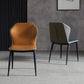 Contemporary Armless Chair Matte Finish Leather Curved Wingback Side Chair for Dining Room Clearhalo ' kitchen&dining_furn' 'Dining Chairs' 'Dining Tables & Seating' 'dining_chair' 'furn' 'furn_dining_chair' 'Furniture' 'furniture_dining_chair' 'Kitchen & Dining Furniture' 'kitchen' 4491669