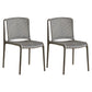 Plastic Scandinavian Kitchen Dining Room Side Chair Slat Back Chair Grey 2 Piece Set Clearhalo ' kitchen&dining_furn' 'Dining Chairs' 'Dining Tables & Seating' 'dining_chair' 'furn' 'furn_dining_chair' 'Furniture' 'furniture_dining_chair' 'Kitchen & Dining Furniture' 'kitchen' 4491679