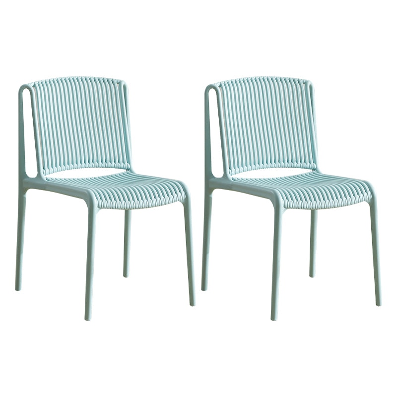 Plastic Scandinavian Kitchen Dining Room Side Chair Slat Back Chair Light Green 2 Piece Set Clearhalo ' kitchen&dining_furn' 'Dining Chairs' 'Dining Tables & Seating' 'dining_chair' 'furn' 'furn_dining_chair' 'Furniture' 'furniture_dining_chair' 'Kitchen & Dining Furniture' 'kitchen' 4491702