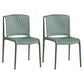 Plastic Scandinavian Kitchen Dining Room Side Chair Slat Back Chair Gray-Green 2 Piece Set Clearhalo ' kitchen&dining_furn' 'Dining Chairs' 'Dining Tables & Seating' 'dining_chair' 'furn' 'furn_dining_chair' 'Furniture' 'furniture_dining_chair' 'Kitchen & Dining Furniture' 'kitchen' 4491705