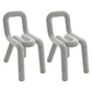 Designer Style Velvet Home Side Chair Open Matte Finish Dining Chair Light Gray 2 Piece Set Clearhalo ' kitchen&dining_furn' 'Dining Chairs' 'Dining Tables & Seating' 'dining_chair' 'furn' 'furn_dining_chair' 'Furniture' 'furniture_dining_chair' 'Kitchen & Dining Furniture' 'kitchen' 4491710