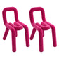 Designer Style Velvet Home Side Chair Open Matte Finish Dining Chair Rose Red 2 Piece Set Clearhalo ' kitchen&dining_furn' 'Dining Chairs' 'Dining Tables & Seating' 'dining_chair' 'furn' 'furn_dining_chair' 'Furniture' 'furniture_dining_chair' 'Kitchen & Dining Furniture' 'kitchen' 4491716