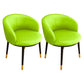 Modern Bedroom Leather Arm Chair Matte Finish Solid Back Dining Chair Fruit Green 2 Piece Set Clearhalo ' kitchen&dining_furn' 'Dining Chairs' 'Dining Tables & Seating' 'dining_chair' 'furn' 'furn_dining_chair' 'Furniture' 'furniture_dining_chair' 'Kitchen & Dining Furniture' 'kitchen' 4491748