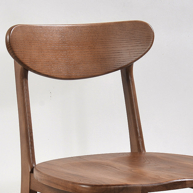 Modern Dining Side Chair Matte Finish Solid Wood Open Back Armless Chair Clearhalo ' kitchen&dining_furn' 'Dining Chairs' 'Dining Tables & Seating' 'dining_chair' 'Furniture' 'furniture_dining_chair' 'Kitchen & Dining Furniture' 'kitchen' 4491760