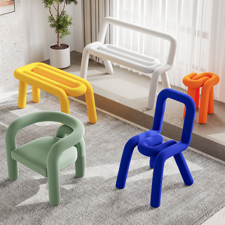 Restaurant Velvet Curved Side Chair Matte Finish Open Back Dining Chair Clearhalo ' kitchen&dining_furn' 'Dining Chairs' 'Dining Tables & Seating' 'dining_chair' 'furn' 'furn_dining_chair' 'Furniture' 'furniture_dining_chair' 'Kitchen & Dining Furniture' 'kitchen' 4491780