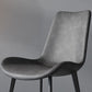 Modern Dining Side Chair Matte Finish Leather Curved Parsons Armless Chair Clearhalo ' kitchen&dining_furn' 'Dining Chairs' 'Dining Tables & Seating' 'dining_chair' 'furn' 'furn_dining_chair' 'Furniture' 'furniture_dining_chair' 'Kitchen & Dining Furniture' 'kitchen' 4491804