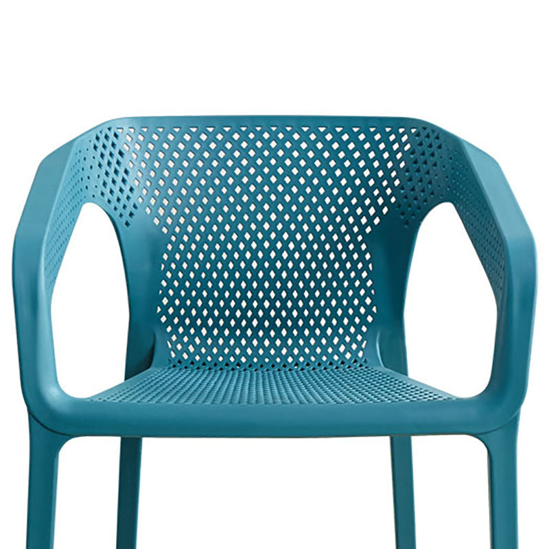 Plastic Scandinavian Kitchen Dining Room Armchair Solid Back Chair Clearhalo ' kitchen&dining_furn' 'Dining Chairs' 'Dining Tables & Seating' 'dining_chair' 'furn' 'furn_dining_chair' 'Furniture' 'furniture_dining_chair' 'Kitchen & Dining Furniture' 'kitchen' 4491834