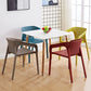 Plastic Scandinavian Kitchen Dining Room Armchair Solid Back Chair Clearhalo ' kitchen&dining_furn' 'Dining Chairs' 'Dining Tables & Seating' 'dining_chair' 'furn' 'furn_dining_chair' 'Furniture' 'furniture_dining_chair' 'Kitchen & Dining Furniture' 'kitchen' 4491844